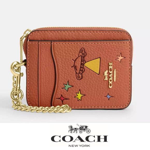 🌟 Coach X Observed By Us Zip Card Case - Picture 1 of 8